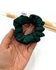 gumki do włosów Scrunchie Slim butelkowa zieleń 1