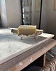 mydelniczki Ceramiczna Mydelniczka z Odpływem Muszelka Muszla Biała w Czarne Ciapki 3