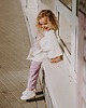 t-shirty dla dziewczynki T-shirt oversize Margaret Teddy cream 6