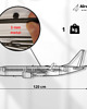 Ozdoby na ścianę Boeing 737 MAX metalowa ozdoba na ścianę 3D 8