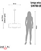 lampy wiszące Czarna lampa wisząca do salonu z kloszem 60 cm SINTRA MARMUR 2
