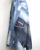 spódnice maxi Patchworkowa spódnica jeans r. 4
