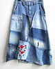 spódnice maxi Patchworkowa spódnica jeans r.46 5