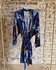 szlafroki damskie Szlafrok narzutka kimono w egzotyczne rosliny 1