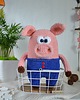 misie i maskotki Duża świnka pluszowa, Maskotka przytulanka, Prezent dla dziecka 4