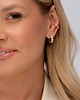 bransoletki - inne Złote półokrągłe kolczyki z cyrkoniami Paraiso Olyssia 2