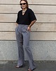 t-shirt damskie T-shirt relaxed black v-neck 1