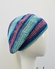 czapki damskie Wiosenny beret damski z antenką ręcznie robiony bawełna one size 4