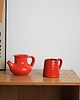 kubki Kubek ceramiczny czerwony, włoski design, lata 60, Włochy 6