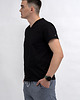 t-shirty męskie T-shirt męski do V czarny 3