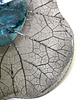 patery i talerze patera dekoracyjno BIG LEAF- czarno turkusowa 5
