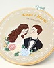 Ślub - inne Personalizowana pamiątka ślubna, haft w tamborku 3