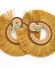 kolczyki soutache Beżowe wachlarze 1