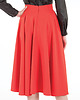 spódnice midi Spódnca z koła czerwona 3