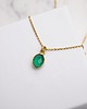wisiory Naszyjnik z zielonym agatem 1