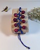 bransoletki wire wrapping Bransoletka gałązka z fuksjowymi agatami 2