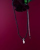 chokery CHOKER VERA z turmalinem i literką - srebrny 1