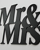 napisy dekoracyjne i tabliczki Napis na ścianę 3D Mr & Mrs czarny 1