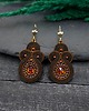 kolczyki soutache Kolczyki sutasz brązowe z kryształkami Gracia 2
