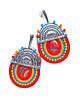 kolczyki soutache Ogień i woda- etniczne kolczyki soutache 2