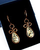 kolczyki wire wrapping Kolczyki wire wrapping z jaspisem dalmatyńskim 7