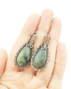 kolczyki wire wrapping Kolczyki z labradorytem 3