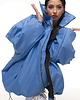 kurtki damskie Kurtka typu bomber oversize baby blue 7