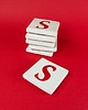 magnesy Ceramiczny magnes, czerwona literka S 2