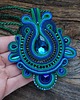 wisiory Elegancki naszyjnik soutache 6