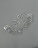 nausznice Nausznica zausznica  błękitny topaz wire wrapping 2