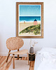 plakaty Beztroskie wakacje - plakat 50x70 cm - dziewczyna na plaży 1