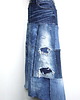 spódnice maxi Długa patchworkowa spódnica jeans r. 46 3