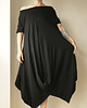 sukienki maxi damskie Sukienka Serce oversize Czarna 1