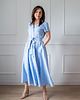 sukienki midi damskie Sukienka Nina blue 2
