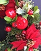 wianki bożonarodzeniowe Wianek bożonarodzeniowy czerwona poinsettia duży 2