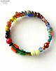 bransoletki - inne Bajecznie kolorowa bransoletka Boho z drobnych koralików prezent  handmade 2