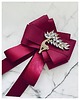 broszki Brosza  / Krawat w kolorze burgund  z Reniferem Exclusive 2