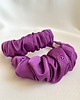 opaski do włosów Fioletowa opaska marszczona Iva maxi 3