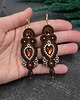 kolczyki soutache Kolczyki sutasz brązowe długie wieczorowe Orina 1