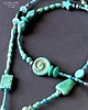 korale Długi naszyjnik Boho z turkusem i bali oryginalny prezent handmade 2