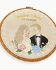 Ślub - inne Personalizowana pamiątka ślubna, haft w oprawie vintage 3