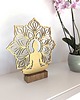 figurki i rzeźby Yoga Girl mandala stojąca dekoracja 1