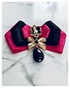 broszki Brosza  z ozdobą w stylu glamour z czarnymi  kamieniami NEW 4