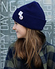 czapki dziecięce Navy Blue Granat czapka dziecięca logo kolor 1