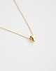 złote naszyjniki 16k Gold Plated Crescent Moon Necklace 3