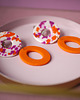 klipsy KLIPSY! szalone orange duże donuty 2