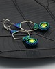kolczyki - inne Geometric wings green 3