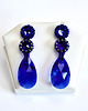 kolczyki swarovski Majestic Blue I, kolczyki z kryształami Swarovskiego, beading 2