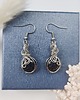 kolczyki wire wrapping Kolczyki Noc Kairu stal chirurgiczna handmade wirewrapping 1
