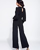 kombinezony damskie Czarny kombinezon damski wieczorowy 1